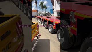 Hydraulic modular trailer in action goldhofer logistics logistica transport heavytransport [upl. by Duarte]