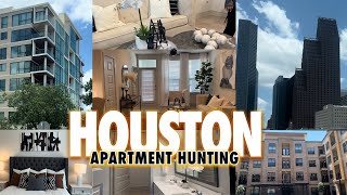 I went Apartment HUNTING in HOUSTON TEXAS NEW Apartment TOUR HTX [upl. by Eelek]