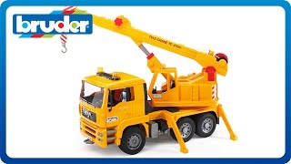 Bruder Toys MAN TGA Crane Truck 02754 [upl. by Namyl]