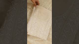 Dull White Chikankari Glow  lucknowchikankari indianattire onlineshopping chikankarilucknow [upl. by Jorin]