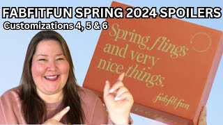 Fabfitfun SPOILERS  Spring 2024  Customizations 4 5 amp 6 Spoiler [upl. by Dolphin]