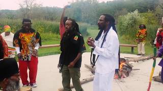 Haile Selassie the 1st Earth day celebration Toronto Nyahbinghi 2017 [upl. by Nahtaoj10]