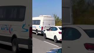 Autostrada BucureștiPitești 🫣 automobile shortvideo shortsviral shorts accident [upl. by Aizirtap]