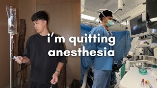 I am quitting anesthesiology [upl. by Hu]