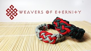 How to Tie an Eternity Solomon Paracord Bracelet Tutorial [upl. by Susy603]