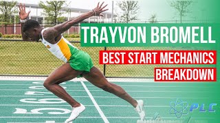 How To Explode Out Of The Starting Blocks  Trayvon Bromell Start Breakdown sprintmechanics [upl. by Dachia]