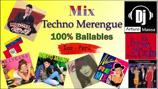 MIX TECHNO MERENGUE 90S merengues de los noventas bailables DJ ARTURO MASSA [upl. by Neslund]