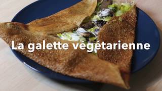 Recette de crêpe salée  la galette végétarienne aux poireaux [upl. by Roseline]