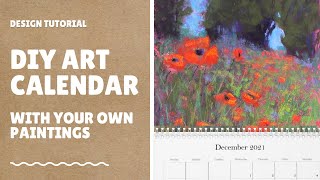 DIY Art Calendar  with your own Paintings [upl. by Atiruam]