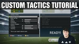 FIFA 14  Custom Tactics Tutorial amp Quick Tactics  How to create your own Basic Guide TIPS [upl. by Teyut547]