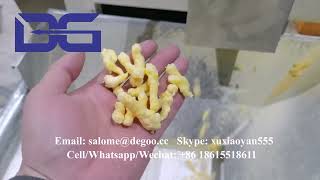 Nik naks crisps extruder making machine maize snacks chips food production line Knick Knacks Machine [upl. by Aikyn]