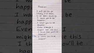 Happier lyrics song by Marshmello music song lyrics mashmello happier happierlyrics [upl. by Stout]