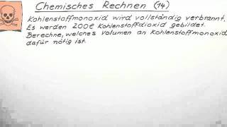 Chemisches Rechnen 14  Chemie  Allgemeine und anorganische Chemie [upl. by Gail720]