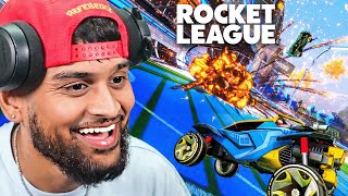 THEY KEEP PLAYING WITH HIS NAME Rocket League [upl. by Porche88]