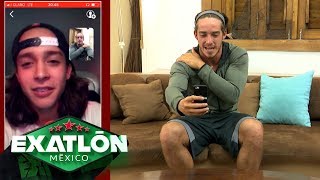 ¡Aristeo y Dragón hacen videollamada con su familia  Episodio 65  Exatlón México [upl. by Ahsilif]