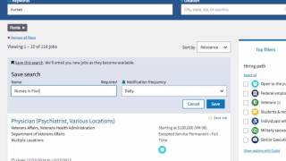 USAJOBS Update Save Your Search [upl. by Goldwin]