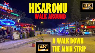 Hisarnou Olu Deniz Main Strip Walk 2022 [upl. by Sura323]