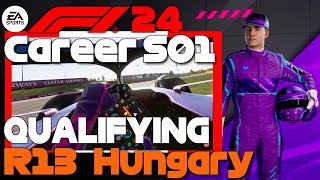 VRT Qualifying 🏆 Career S01 R13 Hungary GP 🏎️ 🏁F1®24 🏎️ Cockpit VR [upl. by Lindsy907]