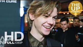 Thomas BrodieSangster goodbye interview at Maze Runner The Death Cure premiere [upl. by Kcirddes80]