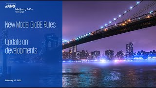 Webcast BEPS 20 – Updates Pillar Two  KPMG Meijburg amp Co [upl. by Oliric]