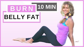 10 Minute Ab Workout For Women Over 50  Reduce Belly Fat Fast  Fabulous50s [upl. by Danete]