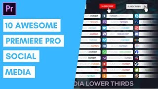 10 Awesome Premiere Pro Social Media Templates [upl. by Levon]