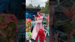 FIRST PLACE 🥇 disney ariel thelittlemermaid diy littlemermaid disney trunkortreat [upl. by Daiz]