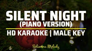 SILENT NIGHT  Karaoke  Male Key [upl. by Aisena]