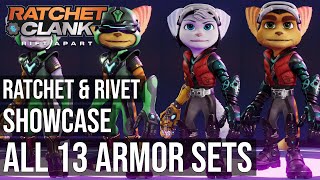 All Armor Sets Showcase Ratchet and Rivet  Ratchet amp Clank Rift Apart  4K ULTRA HD 60FPS PS5 [upl. by Naehgem5]