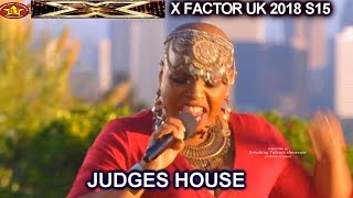 Janice Robinson original song Love Is In the Atmosphere The Overs  Judges House X Factor UK 2018 [upl. by Buchanan312]