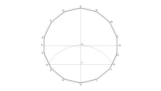 Tetradecágono regular inscrito en una circunferencia [upl. by Sheppard489]