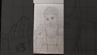 Guru nanak dev ji Drawing Day 54100 days challengeytshorys youtubeshortsshorts gurunanakdevji [upl. by Cyndia]