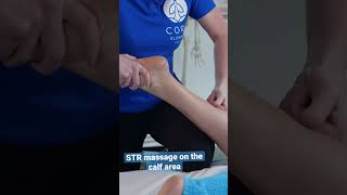 Reduce tension with STR massage technique on the calf [upl. by Bullion]