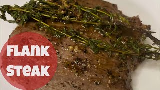 How to Cook Flank Steak in a Cast Iron Skillet  The Easiest Most Delicious Way to a Perfect Steak [upl. by Anilatac7]