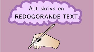 En redogörande text ett exempel [upl. by Massiw]