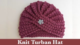 Knit Turban Hat Beanie [upl. by Nosneb]