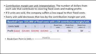 Contribution Margin Income Statement and More on CVP Analysis [upl. by Etterrag799]