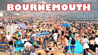 Bournemouth Beach packed with visitors and residents as temperatures reach 25 during May heatwave [upl. by Orme335]