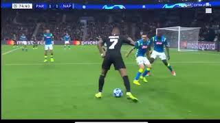 Koulibaly finding new ways to defend against Mbappe  Napoli vs PSG UclMario Rui pushed by koulibal [upl. by Nnylkcaj132]