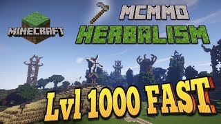 POWER LEVELING Herbalism  MCMMO Minecaft [upl. by Hilton]