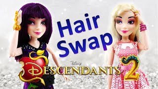 Disney Descendants 2 Movie Isle Style Switch Mal Doll Review [upl. by Eimmat]