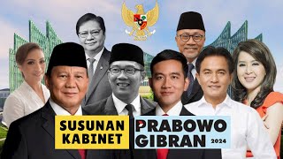 KABINET PRABOWO GIBRAN 2024 [upl. by Slavic327]