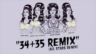 Ariana Grande  3435 The All Stars Remix feat Nicki Minaj Doja Cat and Megan Thee Stallion [upl. by Steinway]