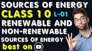 renewable and nonrenewable resources of energy  sources of energy class 10 [upl. by Nev]