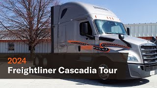 Tour of a 2024 Freightliner Cascadia [upl. by Aihsemaj258]