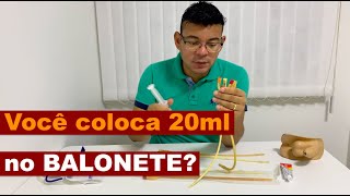 Você coloca 20ml de água destilada no balonete [upl. by Nich381]