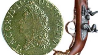 1690 Irish Gun Money James II 17th Century HalfCrown May Williamite War Irish Coin Token [upl. by Lasiaf]