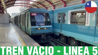 Metro De Santiago  Inyección Tren Vacio Línea 5  NS93 N2066 [upl. by Aillimac515]