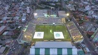 recibimiento de los hinchas de Chapecoense al Atlético Nacional en el arena conda [upl. by Drofla]