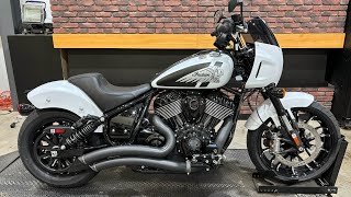 2024 Indian Sport Chief White Metallic Smoke with Freedom Exhaust Lloydz Tune and Intake [upl. by Alket626]